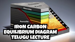 Iron Carbon Equilibrium Diagram  Ferrite  Cementite  Austenite  Pearlite  Martensite  Phases [upl. by Had]