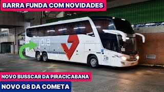 MOVIMENTO DE ÔNIBUS NA RODOVIÁRIA DA BARRA FUNDA  SP  COM NOVOS ÔNIBUS NA PIRACICABANA E COMETA [upl. by Pappas599]