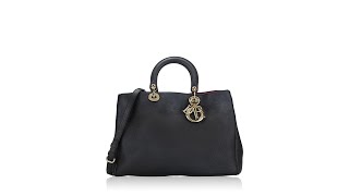 Christian Dior Large Diorissimo Tote Black Rose Indien [upl. by Caras]