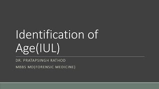 Identification of Age in IUL [upl. by Nonah987]