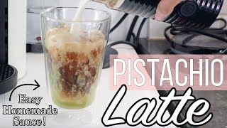 Pistachio Latte At Home  Easy Pistachio Sauce Recipe [upl. by Aicilat]