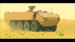 GDELS  Piranha 5 8X8 Wheeled Armoured Vehicle Desert Testing 720p [upl. by Gillead252]