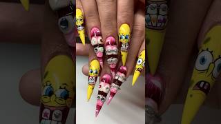 ⚠️Putting Real TEETH On NAILS🤢🦷💅🏼 nails nailart 3dnails [upl. by Yaniv]