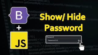 Bootstrap 5 Toggle Visibility  HideShow Password with JavaScript [upl. by Zacarias801]