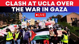 ProPalestine Protest At UCLA LIVE  Students At UCLA Campus In Los Angeles Protest Against War [upl. by Nnairda]