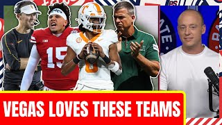 Vegas LOVES These 4 College Football Teams  Biggest Odds Moves [upl. by Araf868]