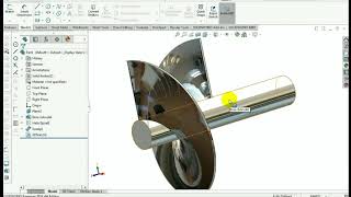 sheet metal screw conveyor blade solidworks [upl. by Ueih994]