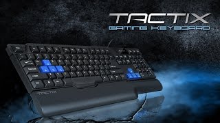 Sharkoon Tactix Gaming Keyboard en [upl. by Nauqet311]