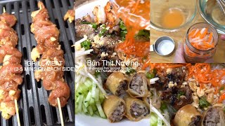 Vietnamese Lemongrass Pork Vermicelli Noodle Salad  Bún Thịt Nướng RECIPE [upl. by Brandes]