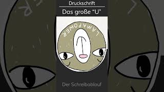 🦙Druckbuchstabe U  die Druckschrift von Anfang an richtig schreiben lernen [upl. by Hoehne]