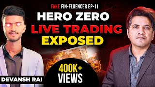 Devansh Rai milks his Subscribers with HeroZero Options Trades  Fake Finfluencers Ep11 [upl. by Mattah]