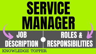 Service Manager Job Description  Service Manager Roles and Responsibilities [upl. by Medor]