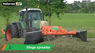 Holaras  Kuilverdeler JUMBO KF  Verdichtingswals STEGO 285 PRO aan Fendt 718 [upl. by Samuella]