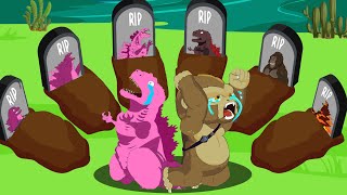 POOR BABY GODZILLA vs KONG LIFE 13  So Sad But Happy Ending Animation  Godzilla Animation Cartoon [upl. by Filahk966]