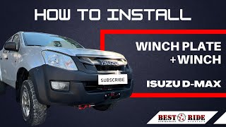 How to install Winch plate  Winch on Isuzu DMax gen 2  3 [upl. by Nylarac]