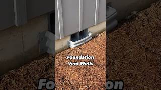 Foundation Vent Wells crawlspace homemaintenance diy portland homeinspector [upl. by Riti201]