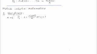 Inductie matematica  exercitiu rezolvat 1 [upl. by Steinke27]