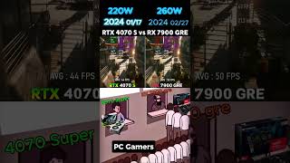 RTX 4070 super vs RX 7900 gre pc pcbuilding gaming gamingpc computer gpu cpu graphicscard [upl. by Kimmie29]