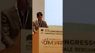 Intervento di Alessandro Locatelli di Fisascat Bergamo al XIX Congresso Cisl Bergamo [upl. by Lewellen305]