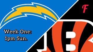 Franchise Chargers  Bengals  Week One 1pm Sunday madden24 franchise cfm [upl. by Rolecnahc80]