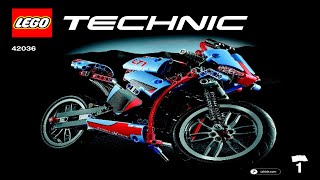 LEGO instructions  Technic  42036  Street Motorcycle Model A [upl. by O'Connor403]