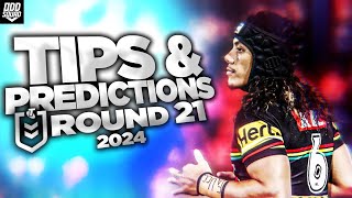 2024 NRL Tips amp Predictions ROUND 21 [upl. by Bili]