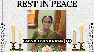 LIVE  FINAL JOURNEY OF LEENA FERNANDES 74  INFANT MARY CHURCH  BAJJODI [upl. by Rebmaed228]