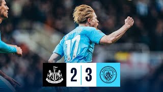 HIGHLIGHTS BOBB THE HERO AS CITY PRODUCE LASTGASP WIN  Newcastle 23 Man City  Premier League [upl. by Netloc]