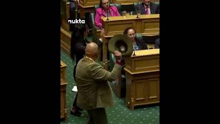 Haka Protest Disrupts New Zealand Parliament Over Controversial Bill  Nukta [upl. by Einoj]