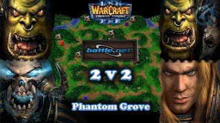 Grubby  Warcraft 3 The Frozen Throne  2v2 on Battlenet  UD amp Orc vs Orc and HU  Phantom Grove [upl. by Enelrad188]