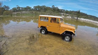 FMS FJ40 and RC4WD FJ40 at Kariong Quarry [upl. by Orfinger]