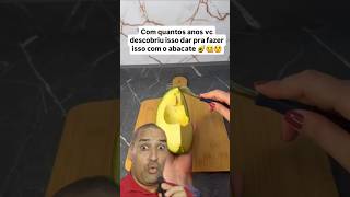 Com quantos anos vc descobriu isso que dar pra fazer isso com o abacate 🥑 abacate food shorts [upl. by Olsson567]