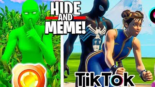 1 STUNDE NICHT LACHEN in Fortnite Hide and Memes [upl. by Leonanie]