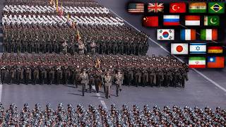 50 Most Powerful Armies in the World  Military Ranking [upl. by Donni]