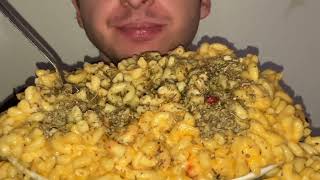 mac and cheese made CHEAP asmr mukbang 먹방 [upl. by Ecinrev]