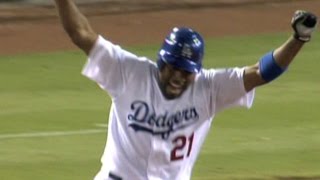 Dodgers tie game with four straight homers [upl. by Botsford]