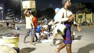 Gambia street night view 2024 [upl. by Filberto]