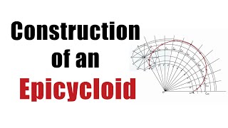 How to DRAW an EPICYCLOID CURVE Engineering Curves  Engineering Drawing [upl. by Tarton849]