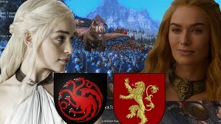 Game of Thrones castle siege battle UEBS simulation  Daenerys Targaryen vs Cersei Lannister armies [upl. by Dagnah]