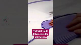 Çomo hacer una FALDA DOBLE CIRCULAR reversible diyclothing coser fashion faldas video [upl. by Deppy180]