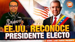 Estados Unidos Declara a Edmundo González Presidente de Venezuela [upl. by Lippold]