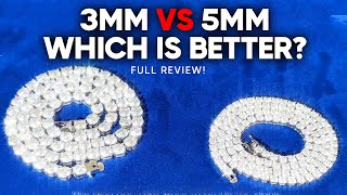 3mm vs 5mm Tennis Chain Which One Should You Get [upl. by Letsyrc]