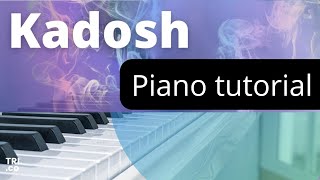 Kadosh  you reign  Keys C amp F  Piano tutorial  Pv Idemudia [upl. by Ayanej]