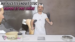 Préparer un enduit stuc  ma recette maison rapide et pas chère [upl. by Airahcaz]