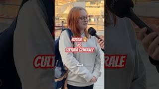 ROSSA di capelli vs CULTURA GENERALE  Samu Mara comedy intervista ridere candidcamera ironia [upl. by Weikert]