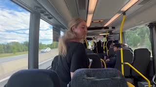 Riding a Scania CityWide LEA CK320UA 6x22LB on line 583 from Arlanda Terminal 45 to Märsta Station [upl. by Eniac18]