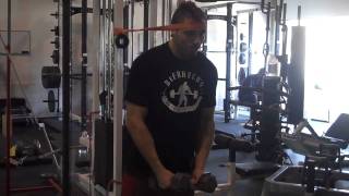 DeFrancosGymcom  quotBehind the scenesquot of Dan Hardys strength workout [upl. by Earla]