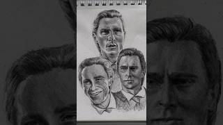 Testing my new graphite pencils traditionalart portraitstudy patrickbateman [upl. by Asare675]