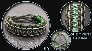 How to Make Paracord Bracelet Tying Cobra Knots [upl. by Naghem]