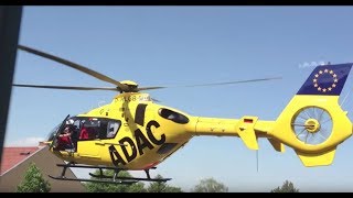 Crazy Helikopter ADAC in Berlin Blankenburg extrem hautnah [upl. by Narmis]